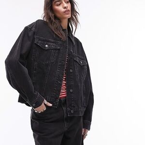 Topshop oversized denim jacket